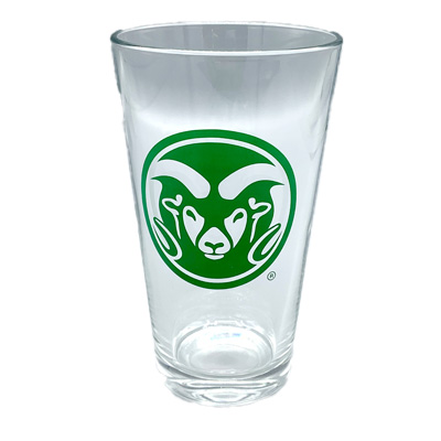 Image of a CSU Rams Glass.
