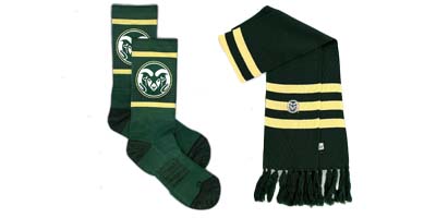 Image of a pair of black Colorado State Rams Sweatpants.