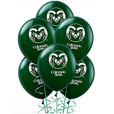 CSU Rams Balloons - Green with white logo