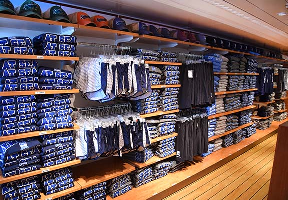 Image of inside the Semester at Sea Campus Store on board the MW World Odyssey