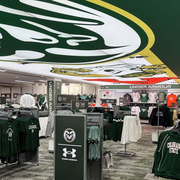 Photo of the CSU Bookstore after the 2022-23 remodel project.